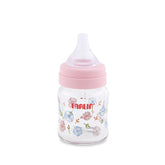 Farlin Wide-Neck Glass Feeding Bottle 120ml – Pink